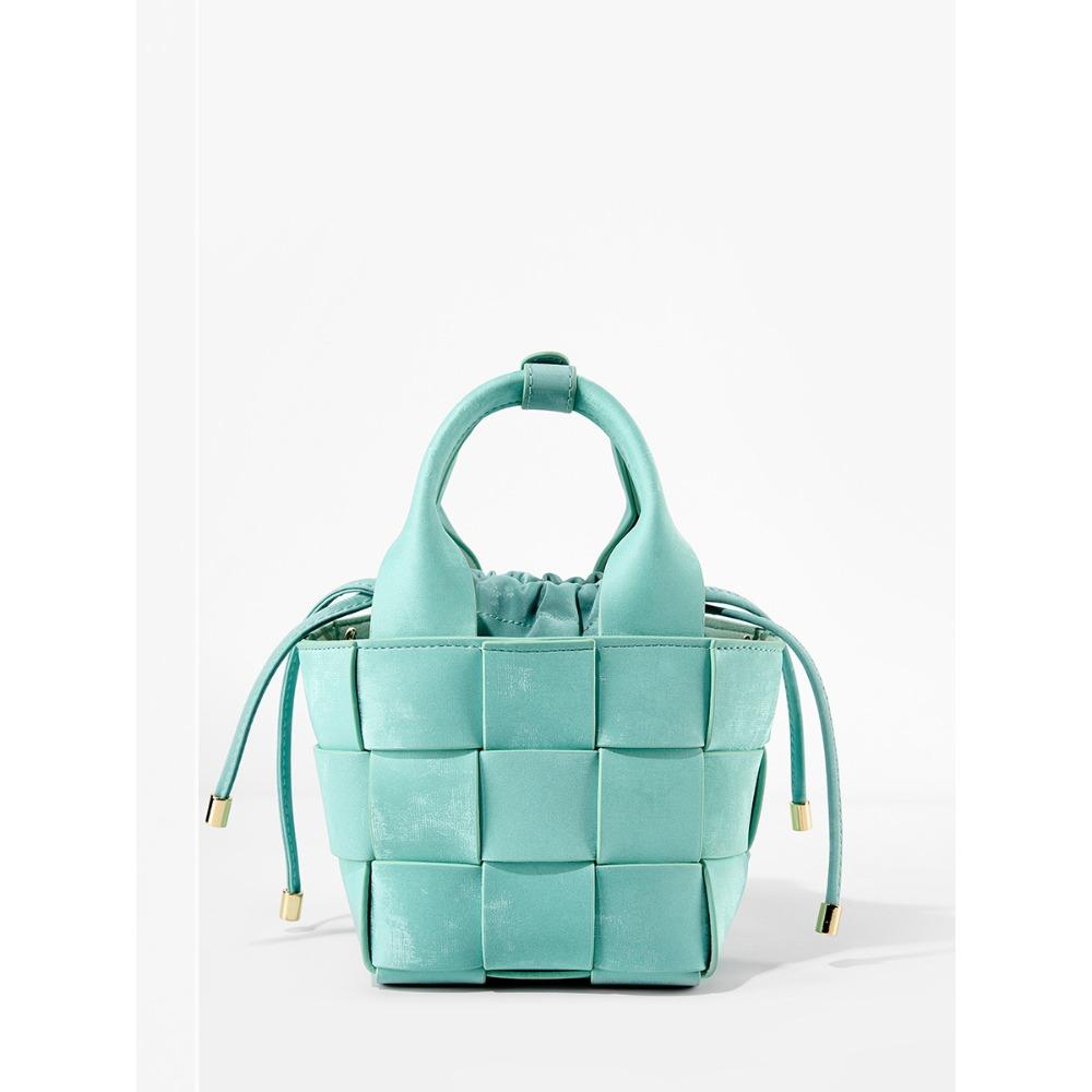 Новая универсальная сумка-корзина для овощей, сумка-ведро, ручная работа, женская сумка, сумочка зелёный