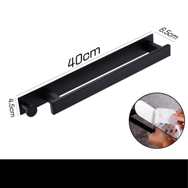 Stainless Steel Towel Rack No Drilling No Nails For Bathroom Toilet Single Rod Bathroom Hardware Towel Hanger Towel Bar