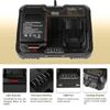 DCB102 Dual-Port Rapid Charger Replacement Charger Power Tool Battery Charger Compatible with For 20V Lithium Batteries