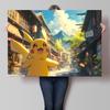 Posters and Prints  Canvas Paintings Pikachu Cute Wall Pictures Room Home Decorative Birthday Gifts Kids Action Figures