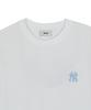 Emelbi Basic Lace Mega Logo Oversized Short Sleeve T-Shirt Ny (White)