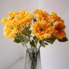 Real Touch Simulation Chrysanthemum Ultra Realistic Silk Gerbera Flower Arrangement Wedding Photography Props Artificial Flower