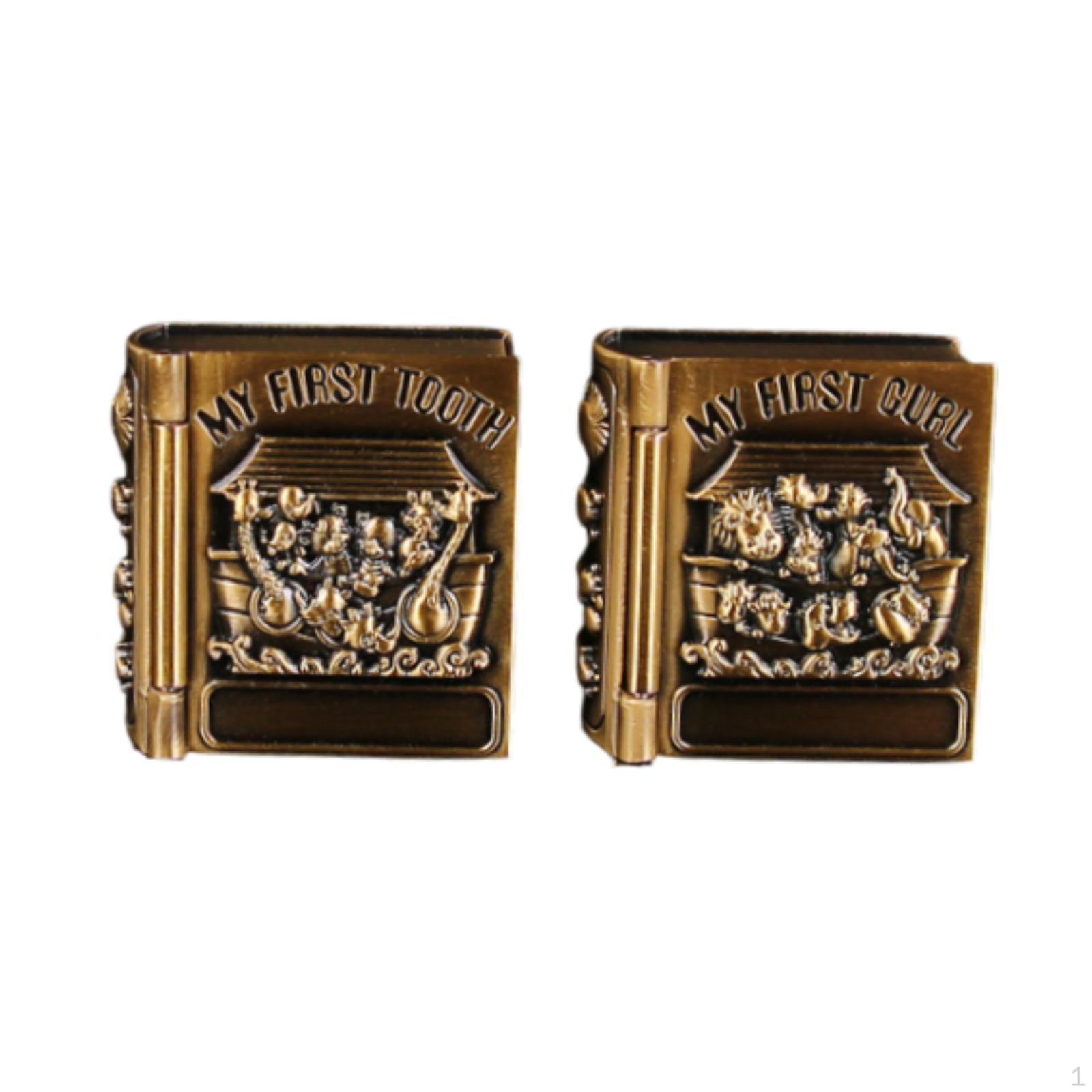 

2 шт. Коробка для молочных зубов, молочные зубы, первый завиток, сувенир, экономка gold