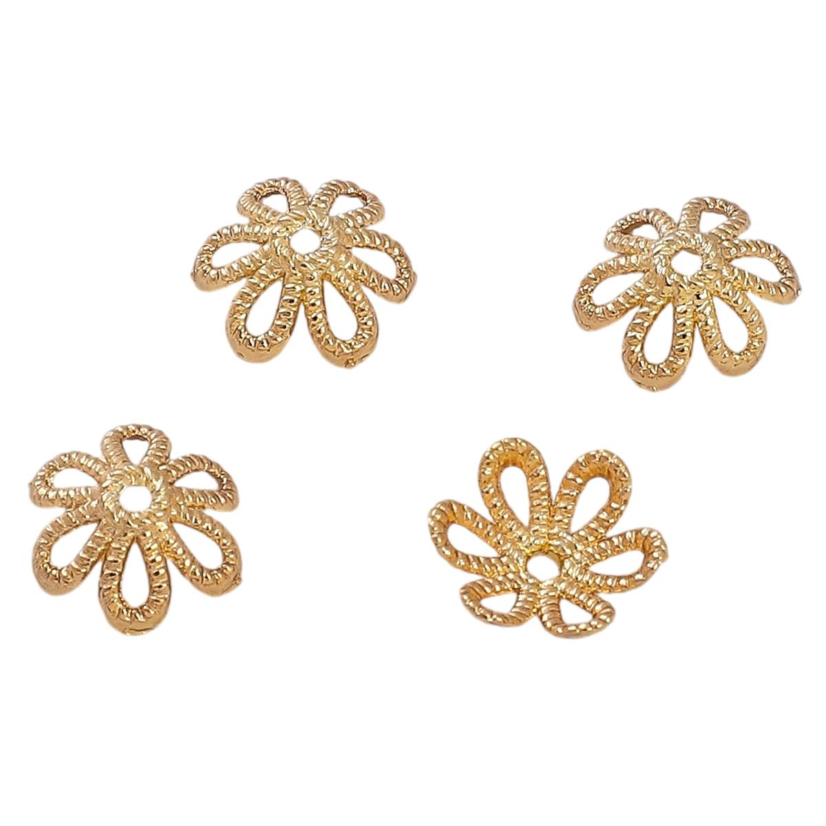 

10 шт., держатель для цветов из сплава, подвеска для изготовления ювелирных изделий своими руками, аксессуары для рукоделия 10mm золотистый