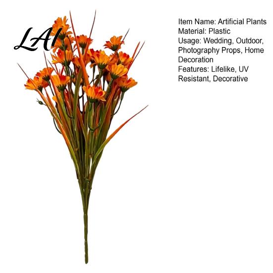 Long Lasting Fake Plants Fall Artificial Flower with Eucalyptus Leaf Lifelike Faux Plants Realistic UV Resistant for Autumn Thanksgiving Harvest