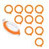 10pcs Silicone Canning Jar Gaskets 3.75inch Silicone Airtight Seals Leakproof Replacement Seal Rings For Glass Canning Jar Mouth