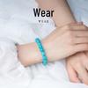 Amazonite & Blue Crystal Beaded Bracelet - Unisex Birthday Gift