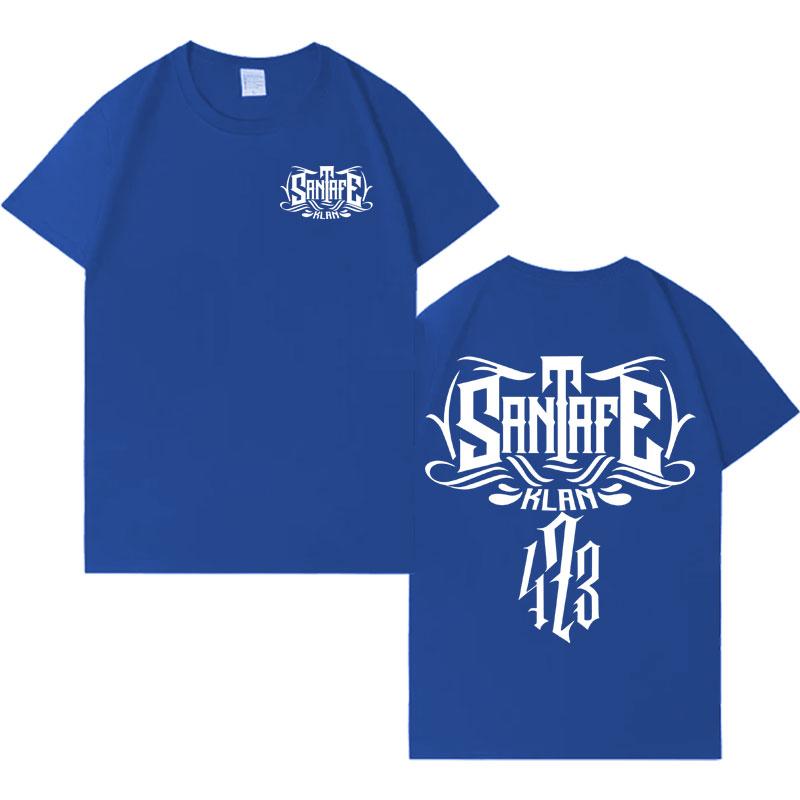 Santa Fe Klan Merch Double Sided Print Short Sleeve Tee Shirt Unisex Fashion Pop Music 100 Cotton CrewNeck Casual Gothic Tshrit