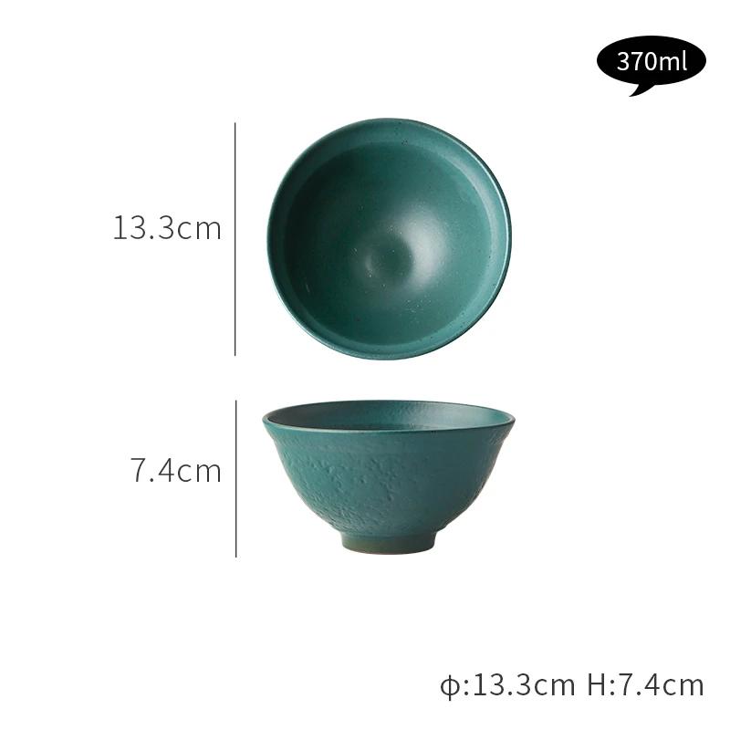 

2 Pcs Creative ceramic rice bowl Household eating Rice bowl Small Atherosclerotic Snack bowl Japanese tableware