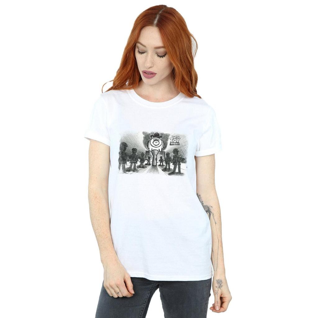 Disney Womens/Ladies Toy Story Evil Dr Pork Chop Cotton Boyfriend T-Shirt