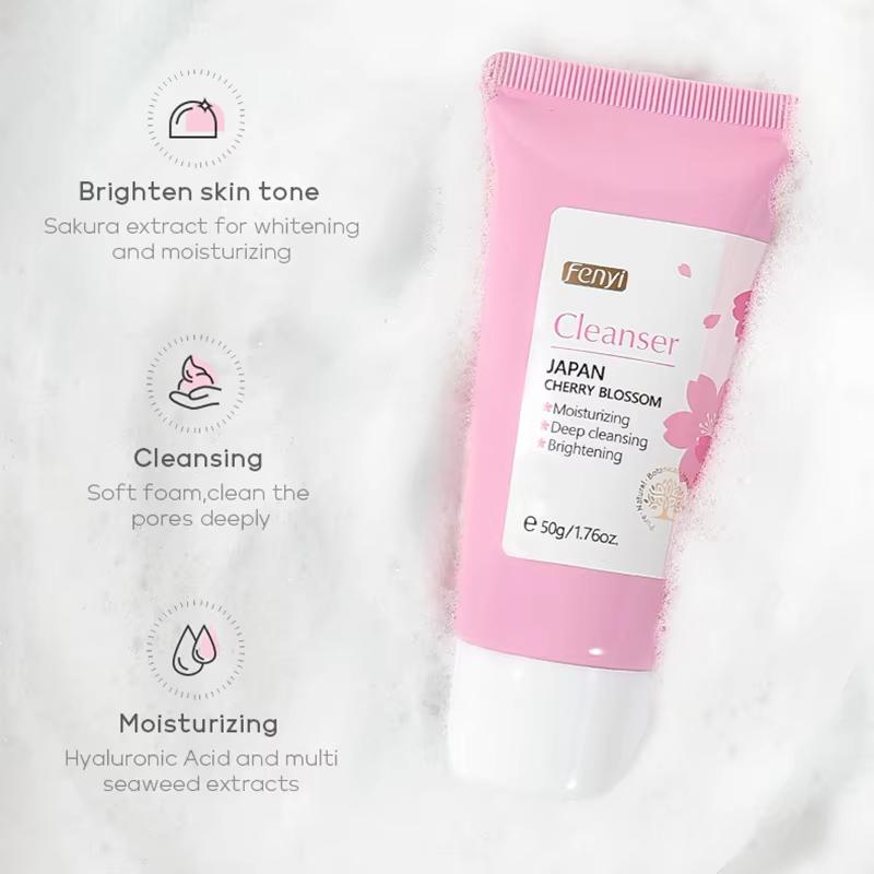 Detergente Viso alla Vitamina C Pulizia Profonda della Pelle Idratante Rimozione Punti Neri Cura della Pelle Detergente Viso Schiuma Detergente Viso Cura della Pelle