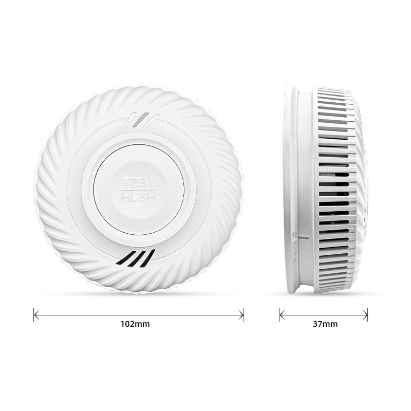 10-Year Battery Smart WiFi Smoke Detector with EN14604 Certification and Tuya Interconnectivity