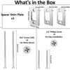 Universal Standard Door Strike Shim Plates Door Reinforcement Backplate  Residential Use