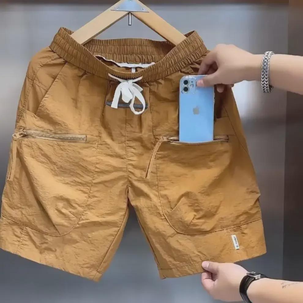 Men's Trendy Loose-Fit Summer Shorts - Lightweight, Large Size, Niche Design Casual Sportswear