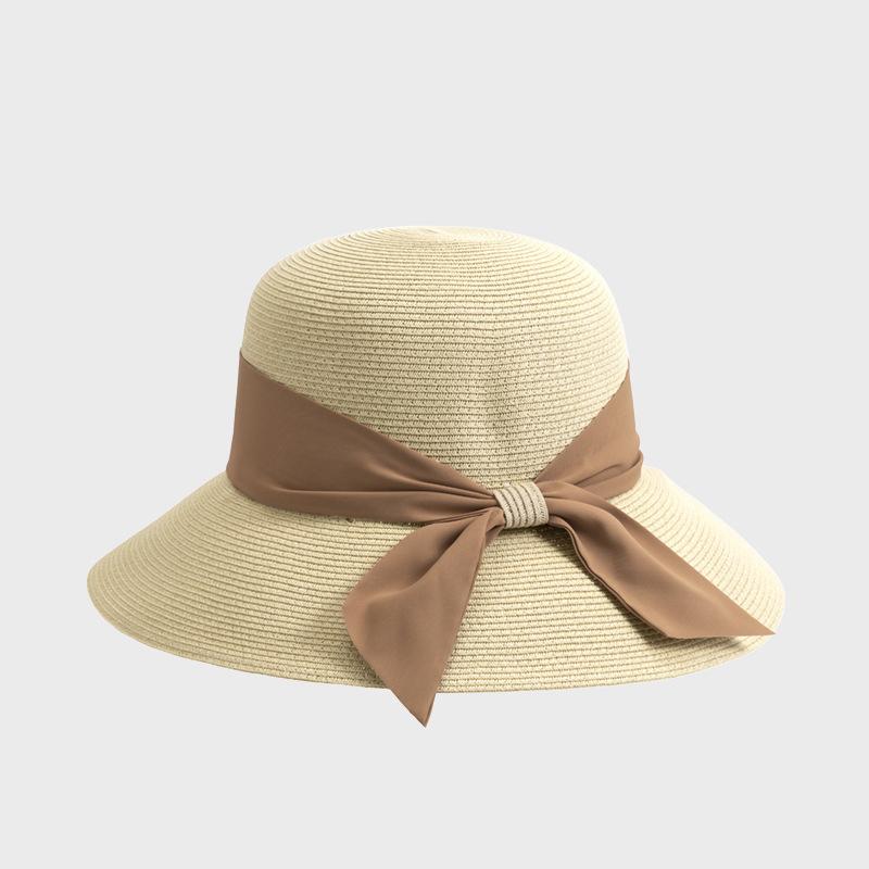 Summer Sun Protection Straw Hat Foldable Fisherman Hat Women's UV Protection Sun Hat