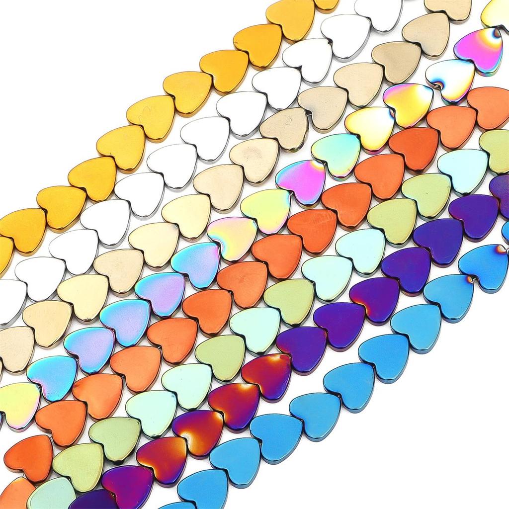 Koraliki z kamienia naturalnego Czarny kamień żółciowy z prostym otworem Brzoskwiniowe koraliki w kształcie serca do tworzenia biżuterii DIY Bransoletka Naszyjnik Anklet