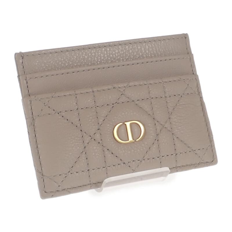 Dior S5130UWHC_M116 Card Case Beige Calfskin Women