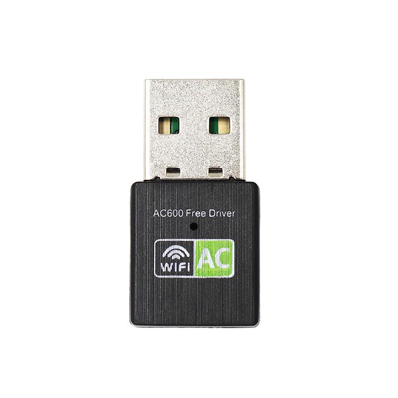 Adaptateur Wifi USB sans pilote 600Mbps Adaptateur Wi-Fi 5Ghz Antenne USB Ethernet PC Adaptateur Wi-Fi Dongle Wifi Lan Récepteur Wifi AC