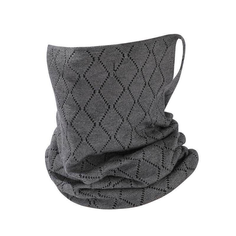 

Вязаный зимний бафф для шеи и маска для лица