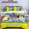 3pcs Bluey pattern bedding set duvet cover set includes duvet cover &pillowcases,perfect all season bedroom decoration&gift