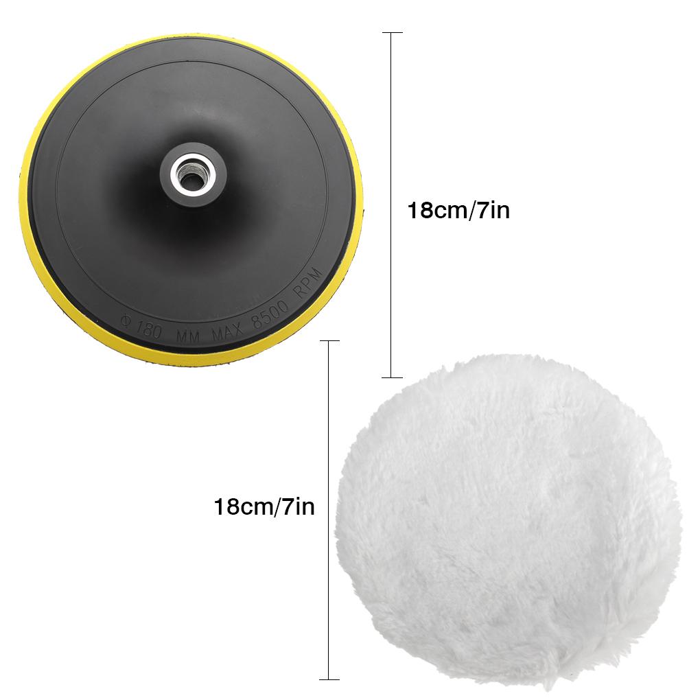 Mașină de lustruit tampon autoadeziv lustruit tampon reutilizabil portabil 7 inch auto curățare accesoriu