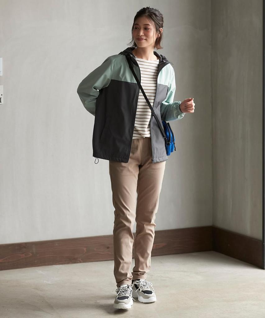 Nissen Long Plus Super Stretch Rayon Blend Slim Pants Size 5L Pants, Size, (Loose Thighs) (Inseam 63cm), Black,