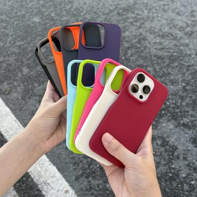 Applicable À Étui Pour Téléphone Portable Apple 15 Promax IPhone 16 Silicone Liquide Imitation Manchon Souple 14 Couleur Dopamine