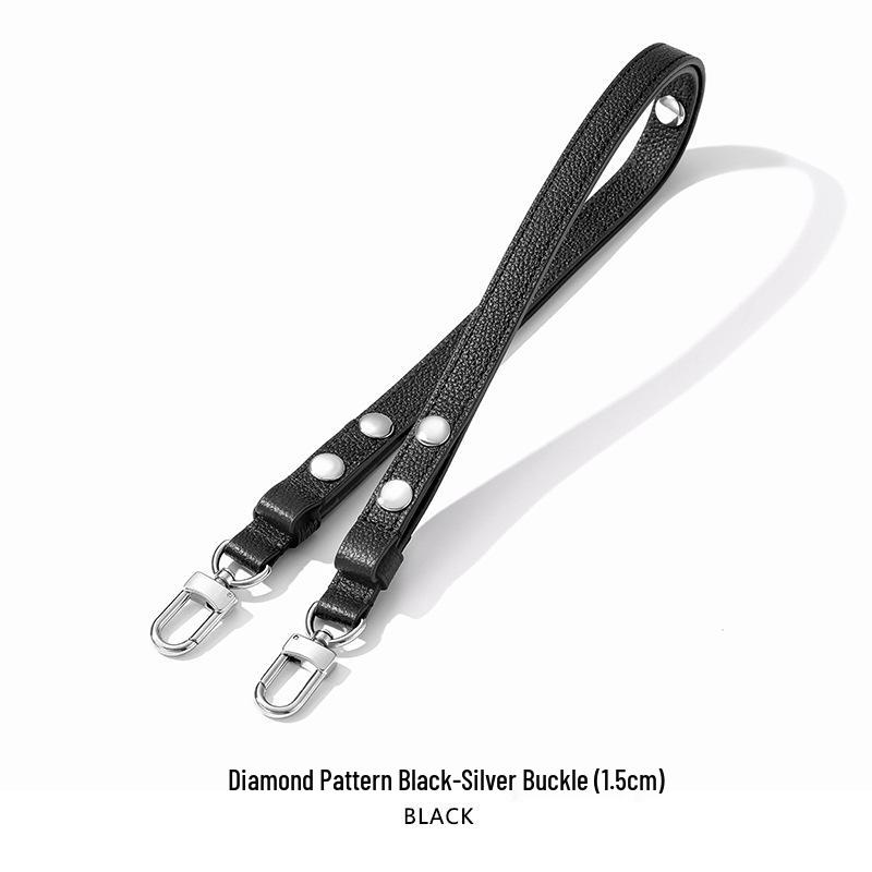 MHS-C-38 Adjustable Three-Speed Brown Women's Underarm Bag with Rivet Shoulder Strap, 26 Wash Bag Transformation.