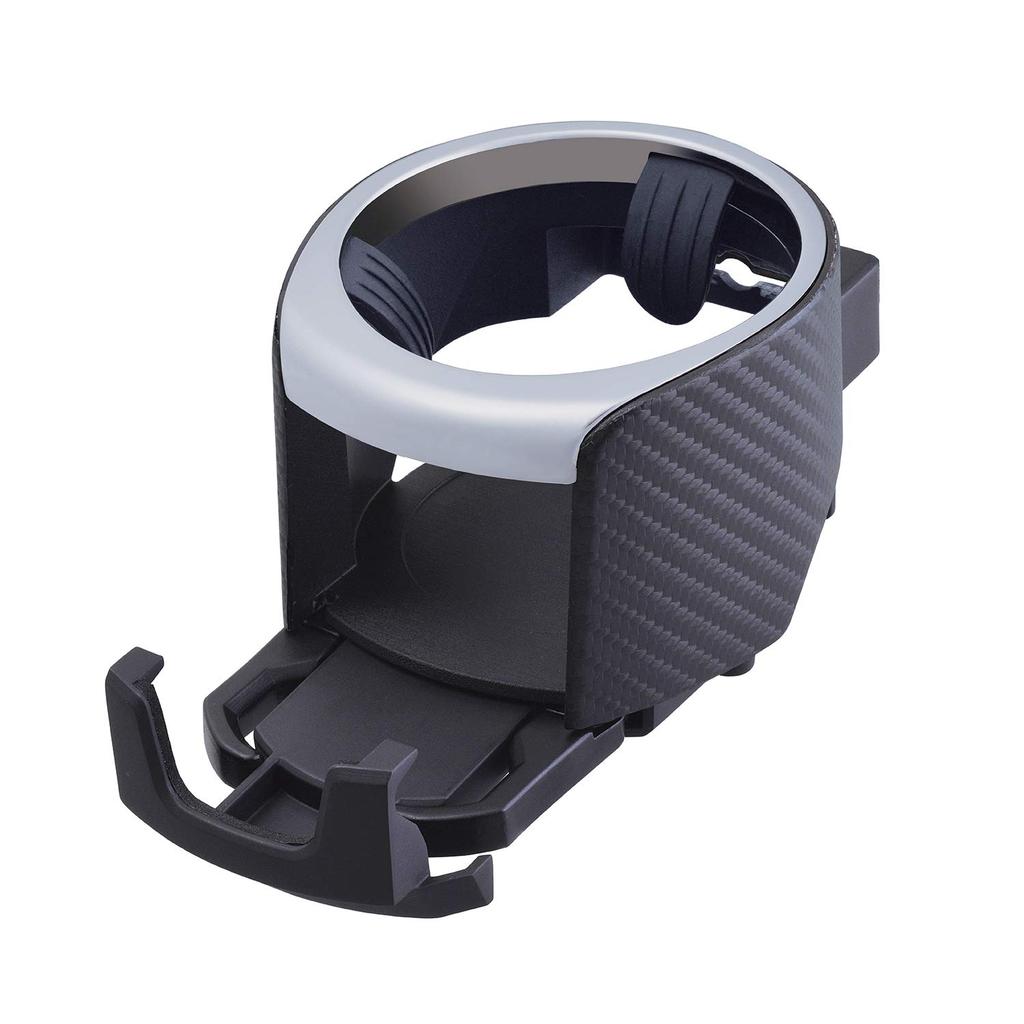 SEIWA Smartphone Air Conditioner Drink Holder Metal Black W922