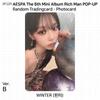 aespa O 6º Mini Álbum Rich Man POP-UP MD Cartão Colecionável Aleatório KPOP K-POP