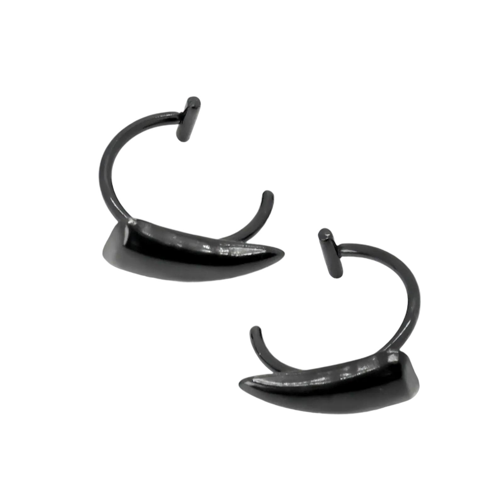 

Хэллоуинские украшения для имитации пирсинга тела Прочные кольца для губ из нержавеющей стали Украшения без пирсинга для любителей моды чёрный