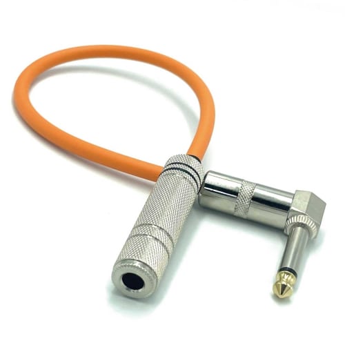 KMsound CANARE GS-6 Orange Wireless Conversion Extension Patch Cable, Made in Japan (S-S, 30cm)