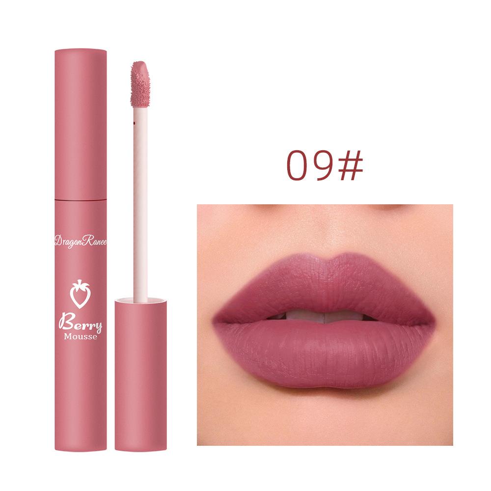 12 barev Nude Matte Lesk na rty Dlouhotrvající sametová rtěnka Vodotěsná Neblednoucí Nepřilnavé Kelímkové rtěnky Dámské make-upy Kosmetické