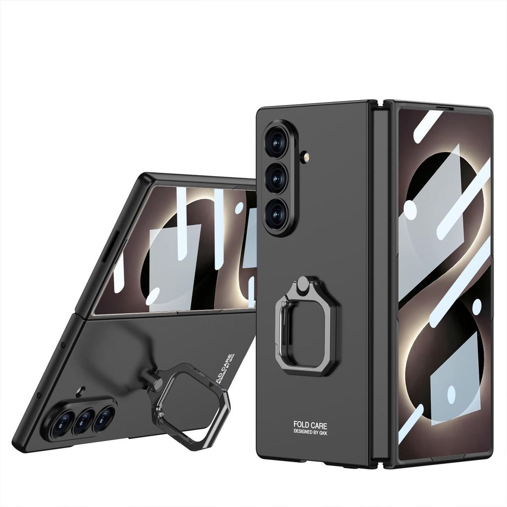 Applicable To Samsung GalaxyZ Fold8Ultra Mobile Phone Case Folding Protective Case Ring Holder Anti-drop Mobile Phone Case.