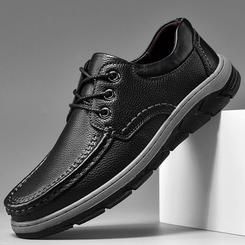 Newest Arrival Spring Autumn Comfortable Casual Shoes Mens Loafers Shoes For Men Slip On Footwear Genuine Leather Luxury Male Shoes