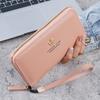 New Wallet Women's Zipper Long Mobile Phone Bag Fashionable Large Capacity Change Bag Handbag