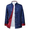 Men's Reversible Tang Suit Jacket - Spring/Autumn Casual Hanfu for Dad and Grandpa