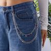 Delicate Accent Design Metal Keychain Lightweight Bag Charm Decorative Gift for Bags and Jeans