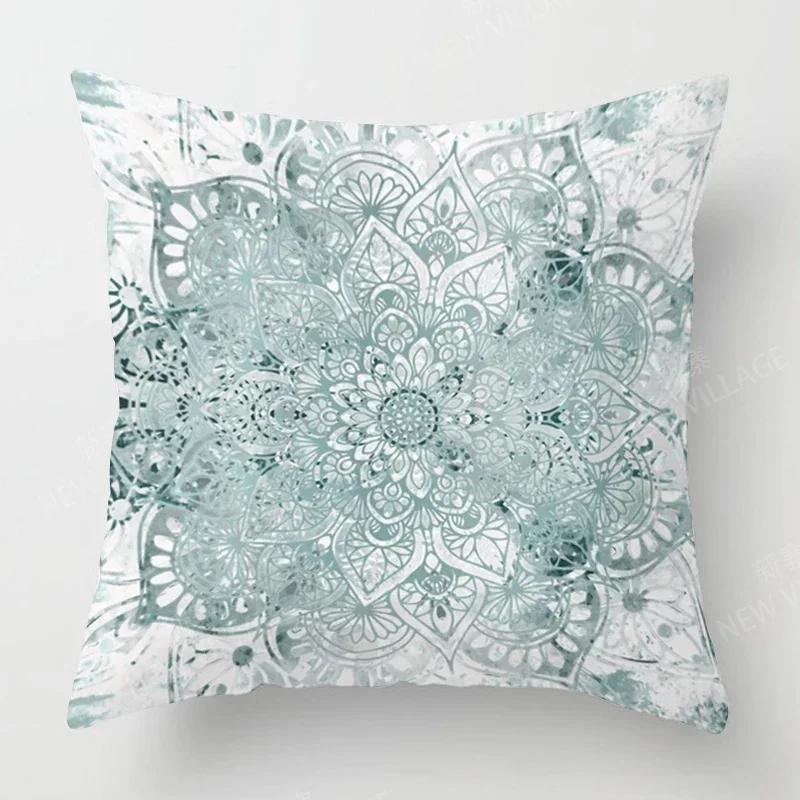 Fall Home Decor Autumn Living Room Throw Pillow Cover Sofa Boho Cushion Cover Mandala