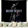 Bon Jovi Band Wall Tapestry Aesthetic Wall Hanging Printed Fabric Blanket Decorative Tapestries for Bedroom Living Room Home Decor