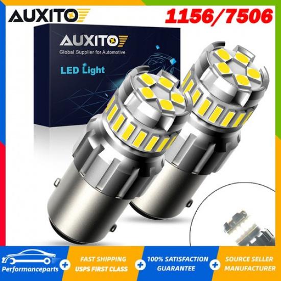 White Bright 1156 7506 LED Reverse Backup Light Bulb 6500K Canbus Error Free
