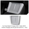 For Tesla Model 3 Y Juniper Highland 2025 Center Console Armrest Storage Box Stowing Tidying Lower Bottom Mat Organizer Tray Pad