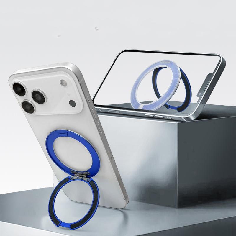 Magnetický držák kroužku pro Magsafe iPhone 17 Pro Max 17E 16E 16 Plus 15 14 13 12 11 Xs Mag Safe 360° otočný držák Příslušenství k pouzdru na telefon