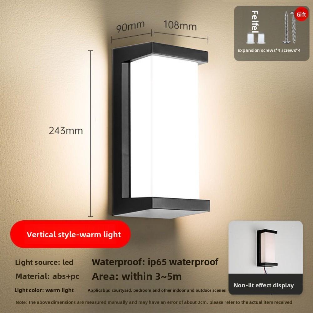 Modern Porch Light Waterproof LED Wall Lamp New Wall Lamp Outdoor Lighting