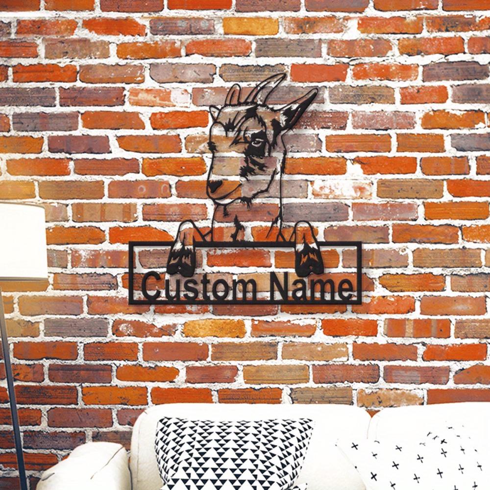 Metal Ram Wall Decor Personalized Modern Metal Sign Home Art