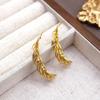 Versatile Wheat Ear Studs: High-End, Luxurious Earrings with Unique Design for Women