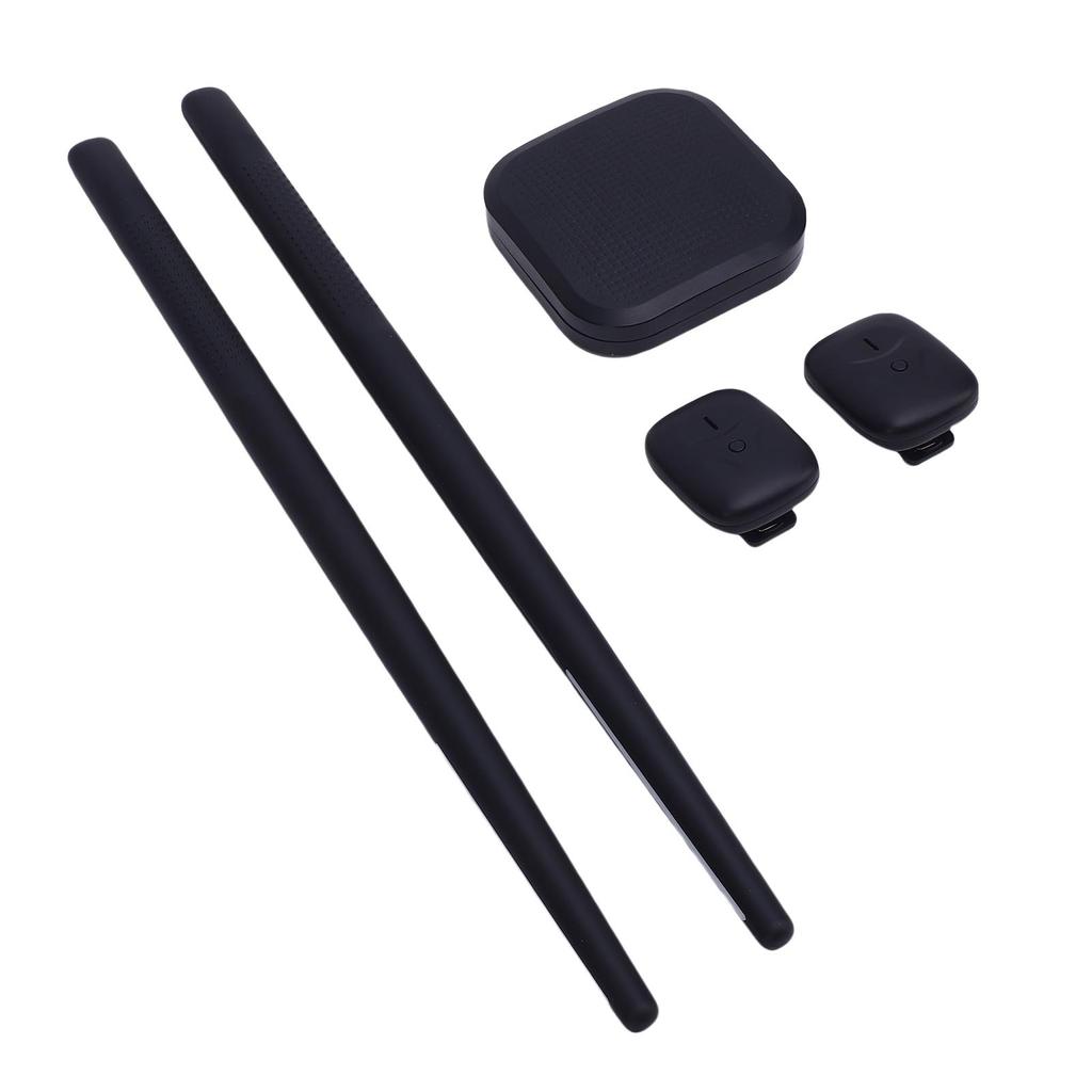 Air Drum Sticks Kit Multifunctional 3D Motion Sensor 8 Sounds RGB Portable Electronic Drum Set with Foot Pedal