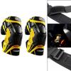 2Pcs Motorcycle Knee Pads Shock Absorbing EVA Foam Shock Resistant Guard Fits for Motocross Racing Mountain Bike Reflective