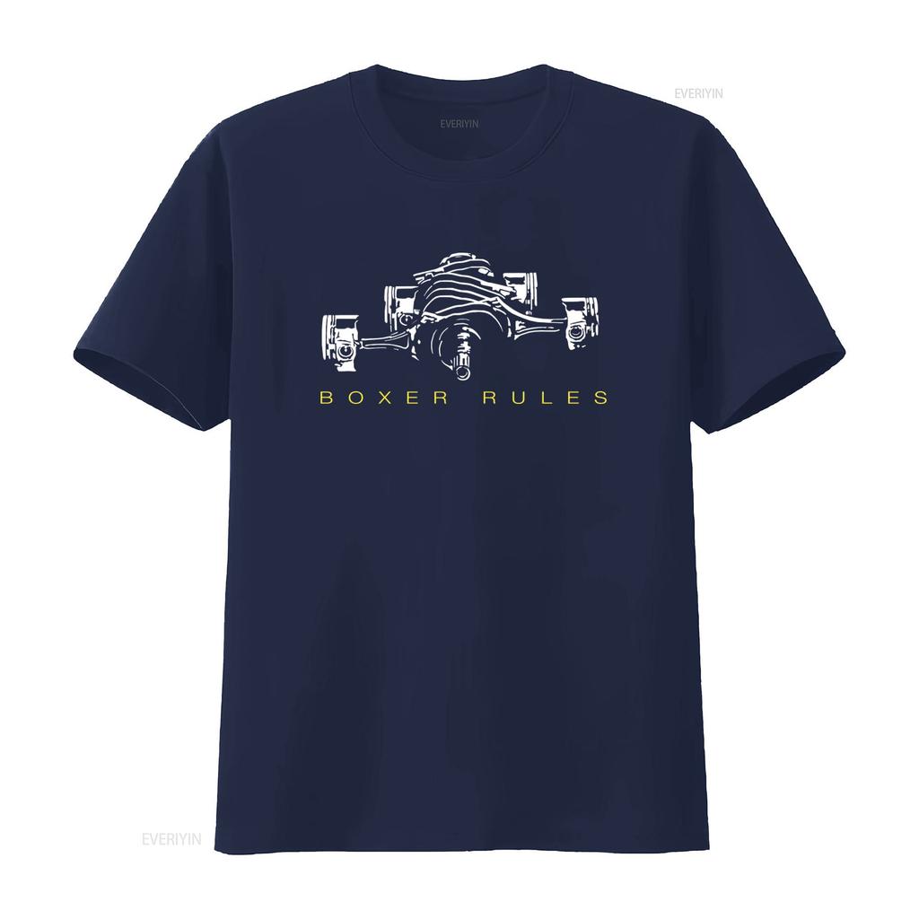 Boxer Rules Engine Print T Shirt for Car Enthusiasts Pistons Gt86 GS 1200 1300 S Available In 5XL Vintage Washed Slightly