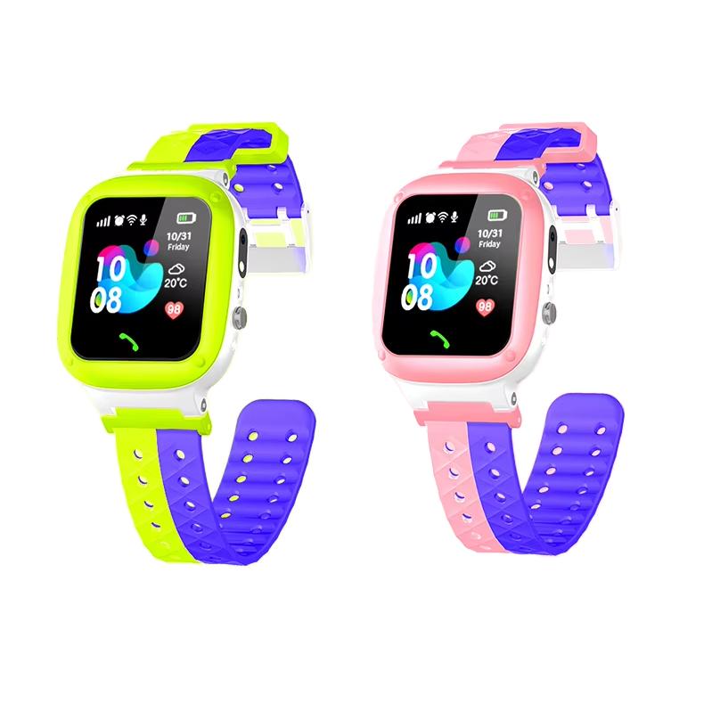 2026 Hot Selling 4G Kids Smart Watch with GPS Calculator Camera Video & Puzzle Game Waterproof IP67 Compatible Q18